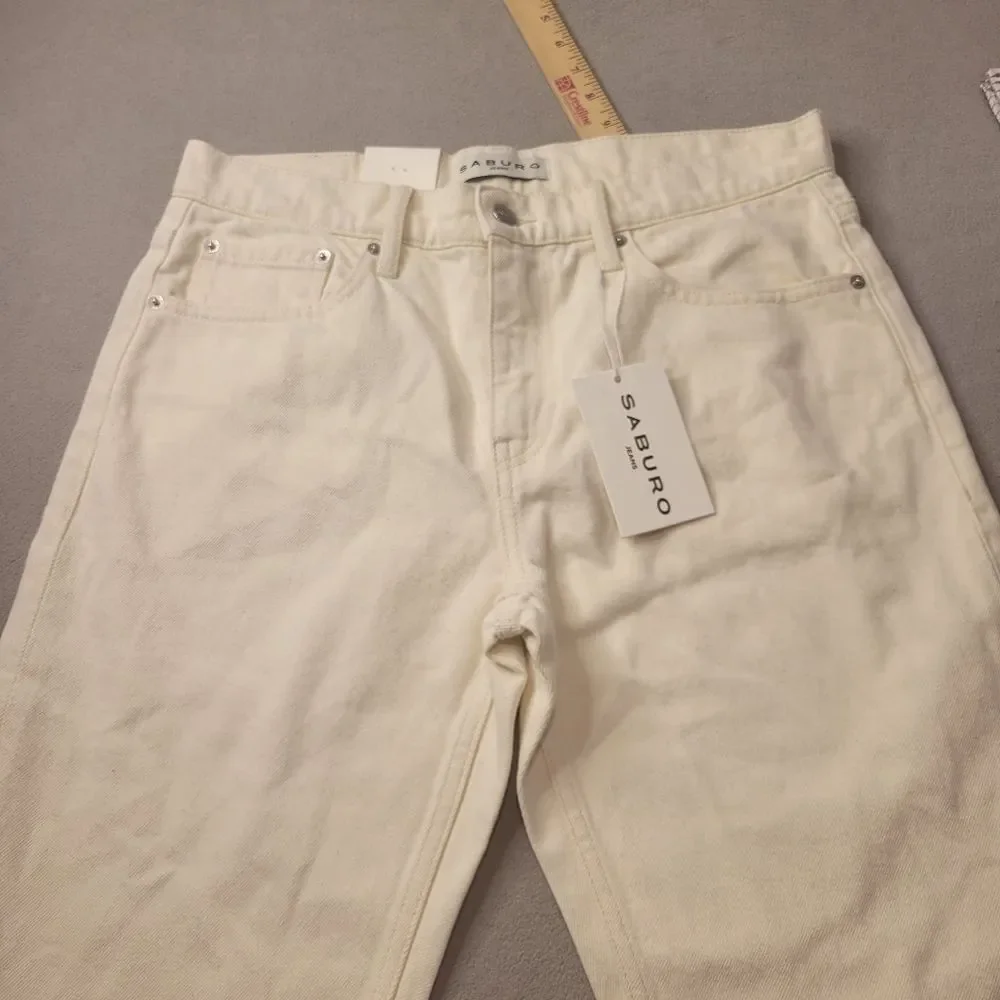 Saburo Jeans Men Slim Fit Straight Size W32 L34
